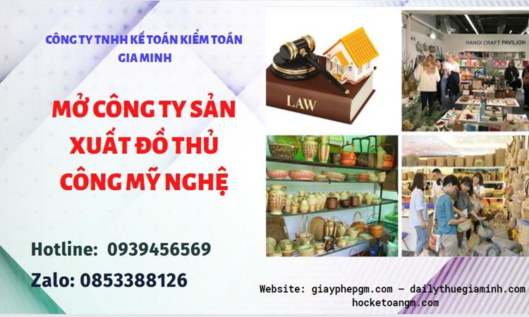 Mở công ty xuất khẩu đồ thủ công mỹ nghệ tại Bình Định
