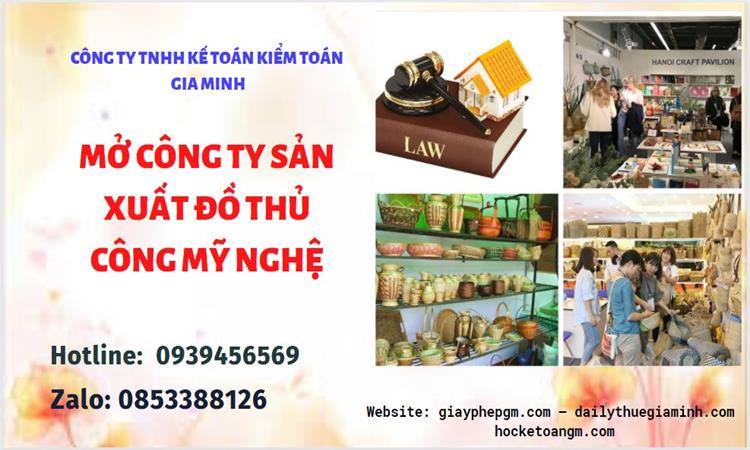 Mở công ty xuất khẩu đồ thủ công mỹ nghệ tại Cao Bằng