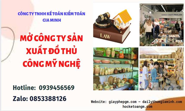 Mở công ty xuất khẩu đồ thủ công mỹ nghệ tại Đắk Lắk
