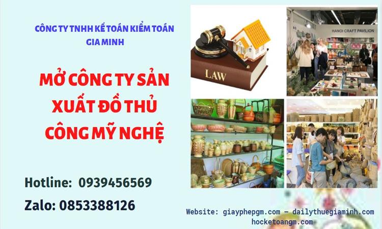 Mở công ty xuất khẩu đồ thủ công mỹ nghệ tại Hà Nội