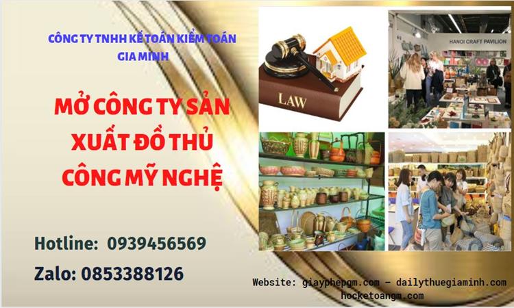 Mở công ty xuất khẩu đồ thủ công mỹ nghệ tại Hòa Bình
