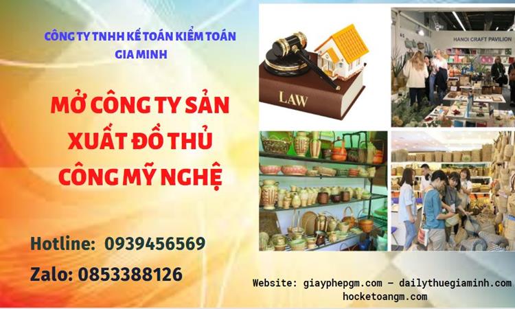 Mở công ty xuất khẩu đồ thủ công mỹ nghệ tại Hưng Yên
