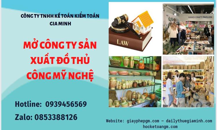 Mở công ty xuất khẩu đồ thủ công mỹ nghệ tại Huyện Ân Thi