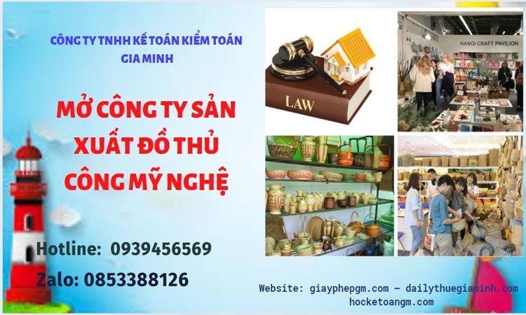 Mở công ty xuất khẩu đồ thủ công mỹ nghệ tại Huyện Ba Vì