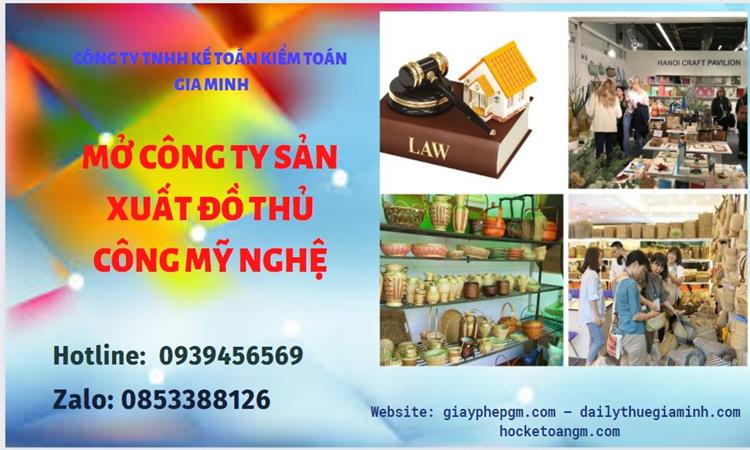 Mở công ty xuất khẩu đồ thủ công mỹ nghệ tại Huyện Cần Giờ