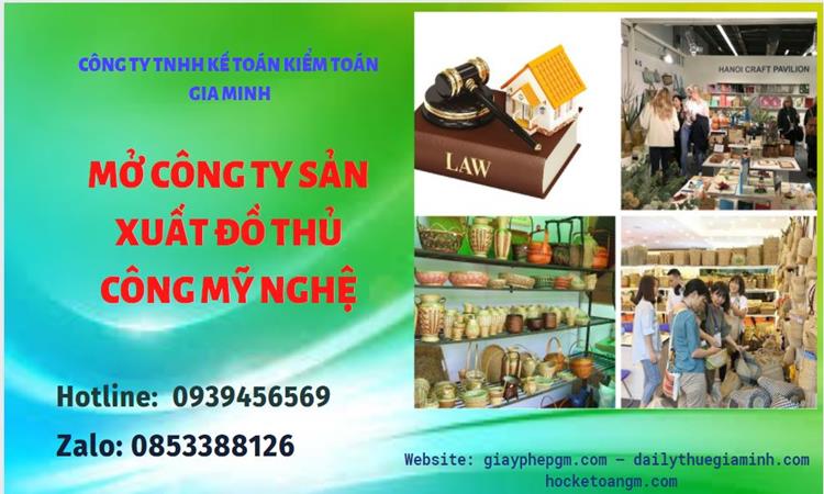Mở công ty xuất khẩu đồ thủ công mỹ nghệ tại Huyện Gia Lâm