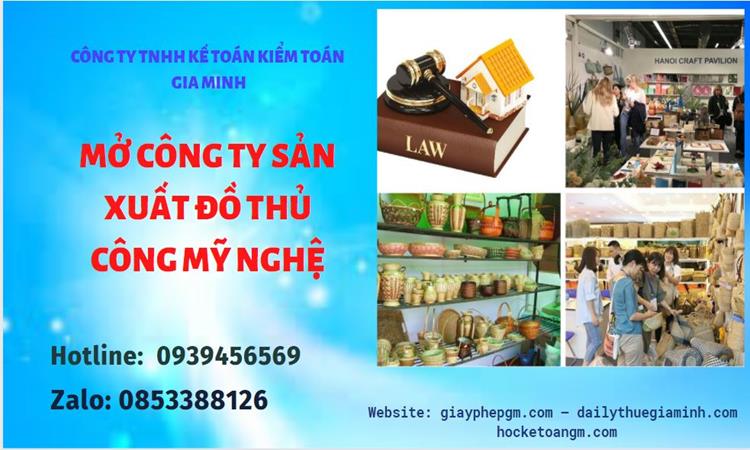 Mở công ty xuất khẩu đồ thủ công mỹ nghệ tại Huyện Hoài Đức