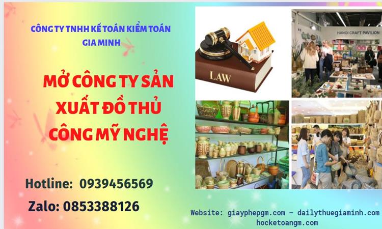 Mở công ty xuất khẩu đồ thủ công mỹ nghệ tại Huyện Hóc Môn