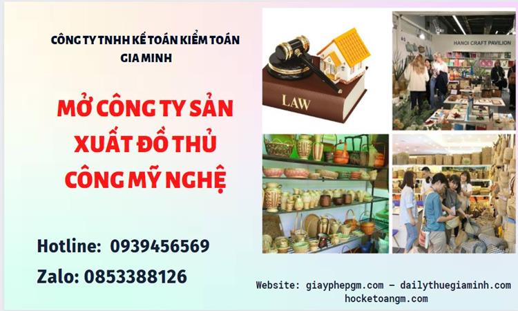 Mở công ty xuất khẩu đồ thủ công mỹ nghệ tại Huyện Khoái Châu