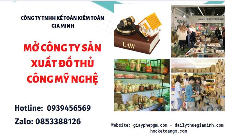 Mở công ty xuất khẩu đồ thủ công mỹ nghệ tại Huyện Kim Động