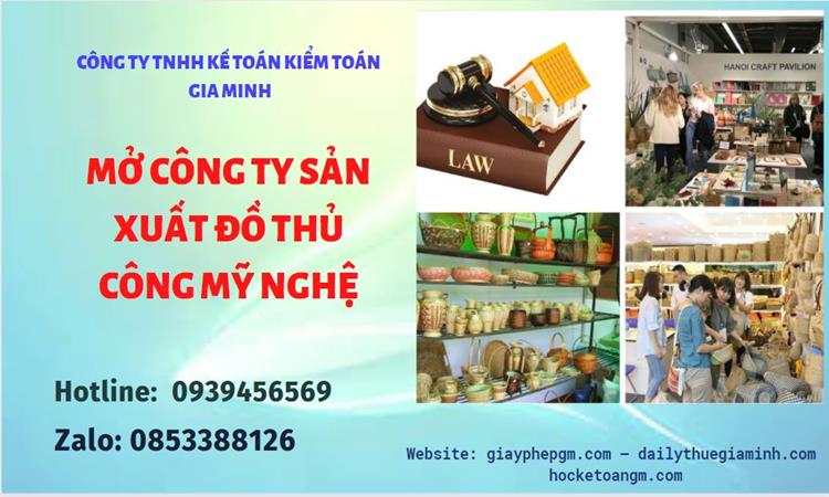Mở công ty xuất khẩu đồ thủ công mỹ nghệ tại Huyện Mê Linh