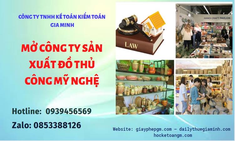 Mở công ty xuất khẩu đồ thủ công mỹ nghệ tại Huyện Mỹ Đức
