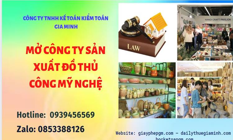 Mở công ty xuất khẩu đồ thủ công mỹ nghệ tại Huyện Phú Xuyên