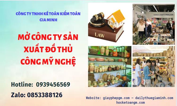 Mở công ty xuất khẩu đồ thủ công mỹ nghệ tại Huyện Phúc Thọ
