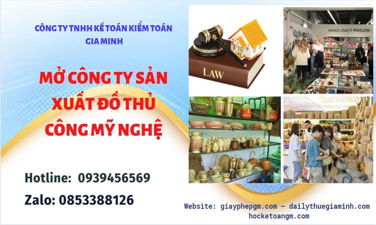 Mở công ty xuất khẩu đồ thủ công mỹ nghệ tại Huyện Thạch Thất