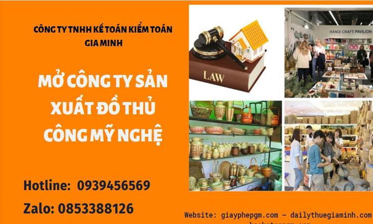 Mở công ty xuất khẩu đồ thủ công mỹ nghệ tại Huyện Thới Lai