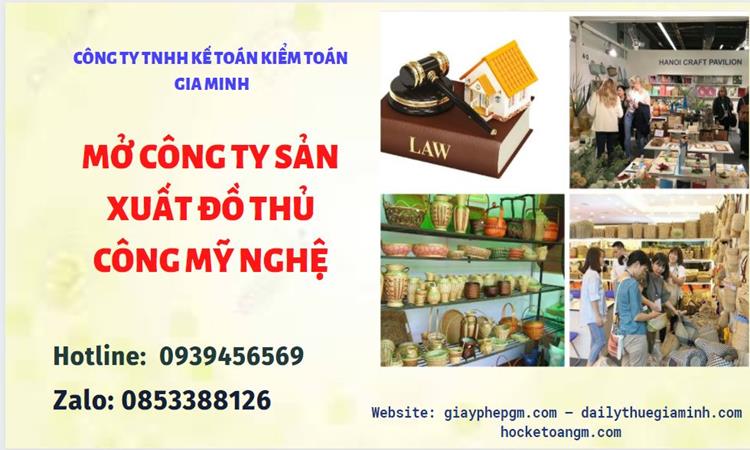 Mở công ty xuất khẩu đồ thủ công mỹ nghệ tại Huyện Thường Tín