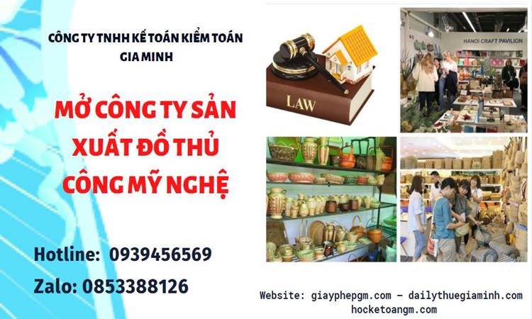 Mở công ty xuất khẩu đồ thủ công mỹ nghệ tại Huyện Tiên Lữ