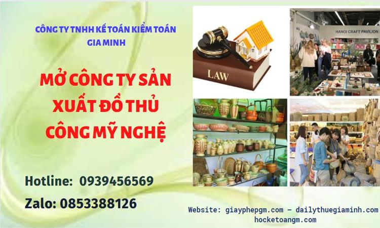 Mở công ty xuất khẩu đồ thủ công mỹ nghệ tại Huyện Từ Liêm