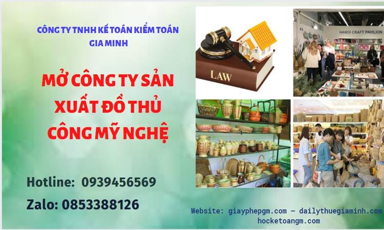 Mở công ty xuất khẩu đồ thủ công mỹ nghệ tại Huyện Ứng Hòa