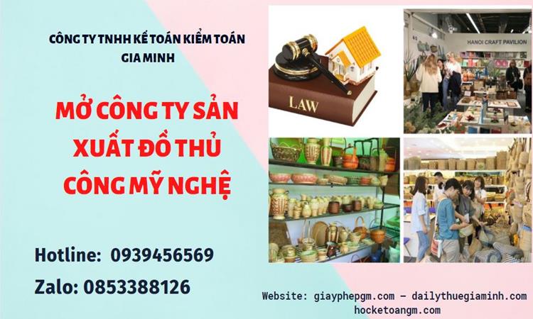 Mở công ty xuất khẩu đồ thủ công mỹ nghệ tại Huyện Yên Mỹ