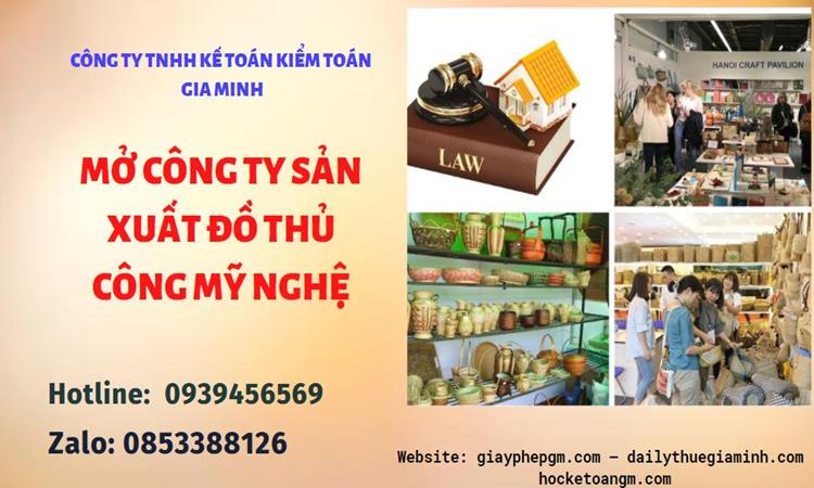 Mở công ty xuất khẩu đồ thủ công mỹ nghệ tại Kiên Giang