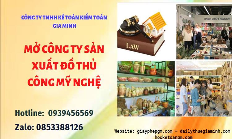 Mở công ty xuất khẩu đồ thủ công mỹ nghệ tại Kon Tum