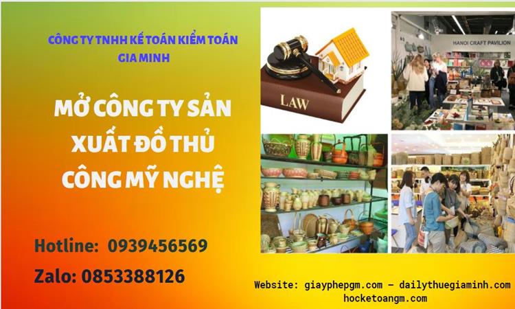 Mở công ty xuất khẩu đồ thủ công mỹ nghệ tại Lai Châu