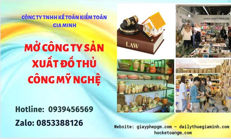 Mở công ty xuất khẩu đồ thủ công mỹ nghệ tại Lâm Đồng