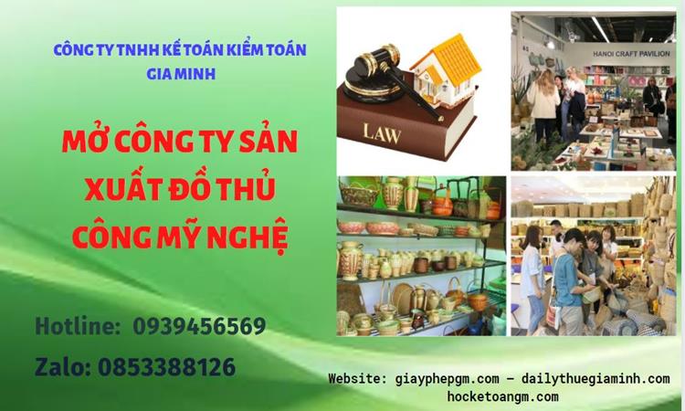 Mở công ty xuất khẩu đồ thủ công mỹ nghệ tại Long An