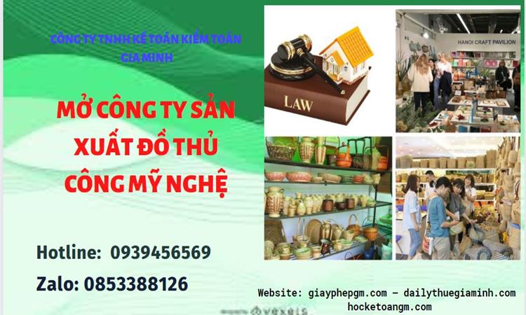 Mở công ty xuất khẩu đồ thủ công mỹ nghệ tại Nam Định