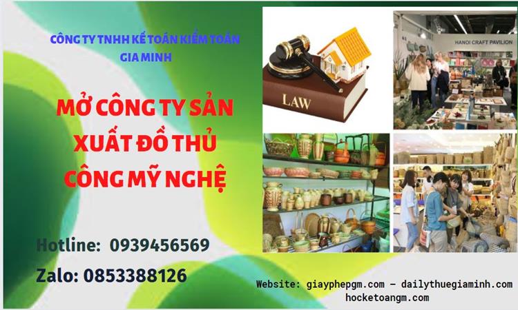 Mở công ty xuất khẩu đồ thủ công mỹ nghệ tại Nghệ An