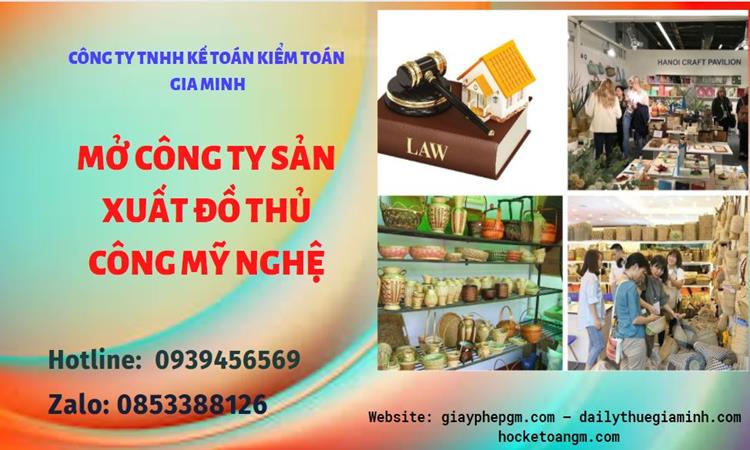 Mở công ty xuất khẩu đồ thủ công mỹ nghệ tại Phú Yên