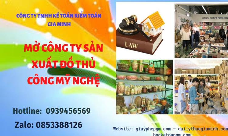 Mở công ty xuất khẩu đồ thủ công mỹ nghệ tại Quận 12