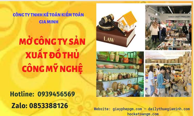 Mở công ty xuất khẩu đồ thủ công mỹ nghệ tại Quận 2