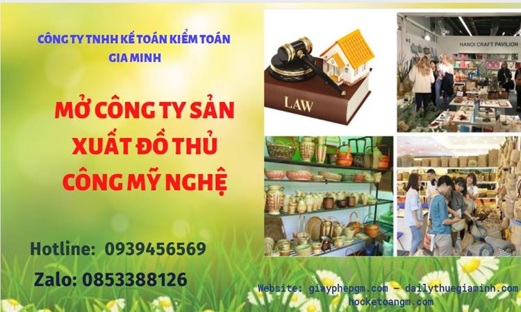 Mở công ty xuất khẩu đồ thủ công mỹ nghệ tại Quận 4