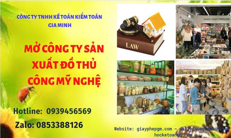 Mở công ty xuất khẩu đồ thủ công mỹ nghệ tại Quận 5