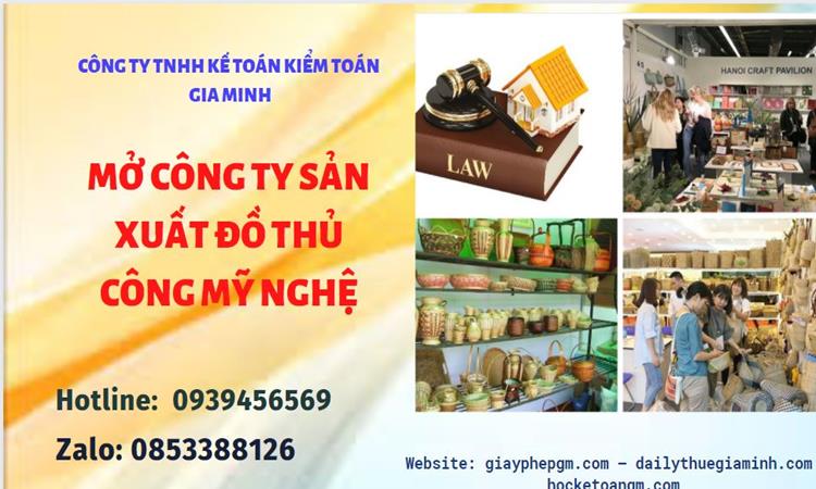 Mở công ty xuất khẩu đồ thủ công mỹ nghệ tại Quận Ba Đình