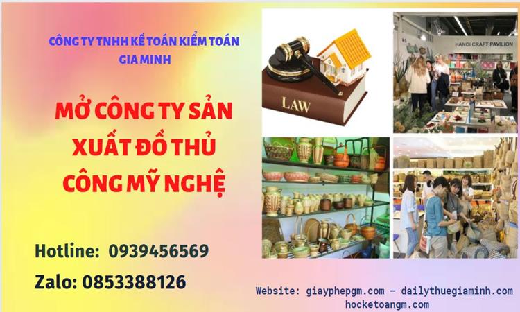 Mở công ty xuất khẩu đồ thủ công mỹ nghệ tại Quận Bắc Từ Liêm