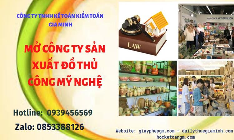 Mở công ty xuất khẩu đồ thủ công mỹ nghệ tại Quận Bình Tân