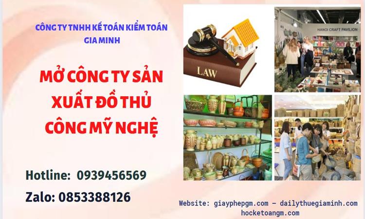 Mở công ty xuất khẩu đồ thủ công mỹ nghệ tại Quận Hai Bà Trưng
