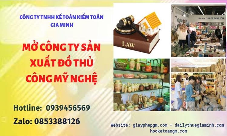 Mở công ty xuất khẩu đồ thủ công mỹ nghệ tại Quận Hoàng Mai