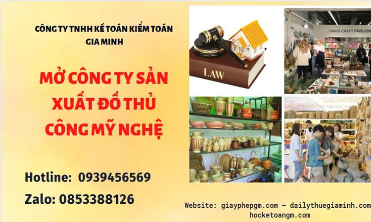Mở công ty xuất khẩu đồ thủ công mỹ nghệ tại Quận Thốt Nốt