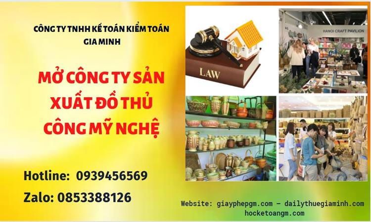 Mở công ty xuất khẩu đồ thủ công mỹ nghệ tại Quảng Ninh