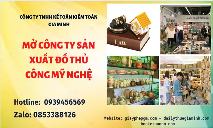 Mở công ty xuất khẩu đồ thủ công mỹ nghệ tại Sóc Trăng