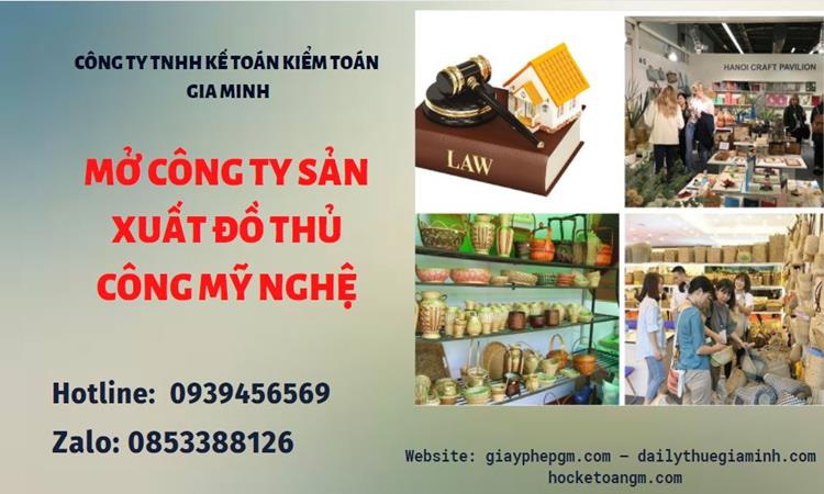 Mở công ty xuất khẩu đồ thủ công mỹ nghệ tại Sơn La