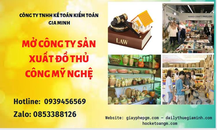 Mở công ty xuất khẩu đồ thủ công mỹ nghệ tại Thái Bình
