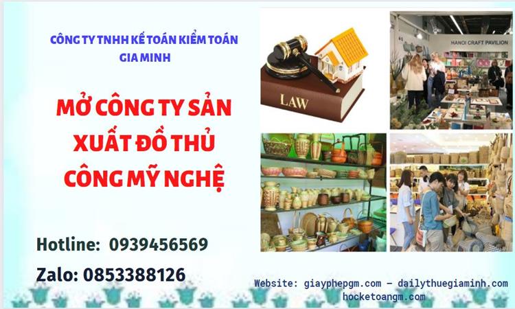 Mở công ty xuất khẩu đồ thủ công mỹ nghệ tại Thành Phố Hồ Chí Minh