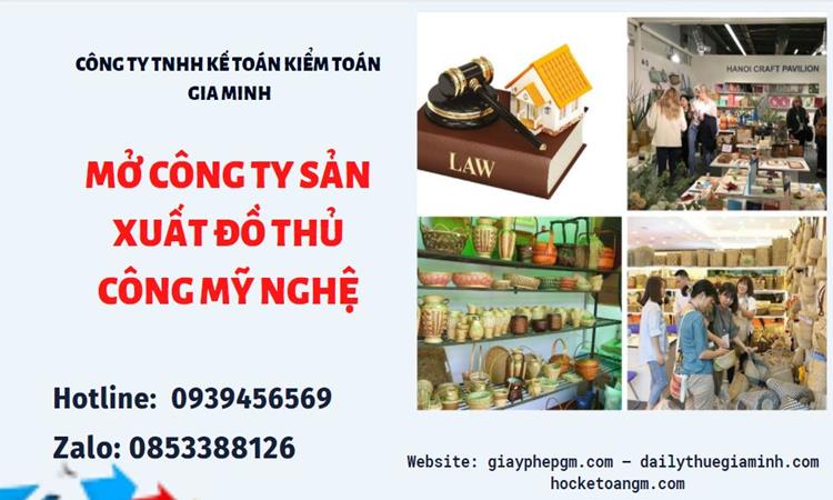 Mở công ty xuất khẩu đồ thủ công mỹ nghệ tại Thành phố Hưng Yên