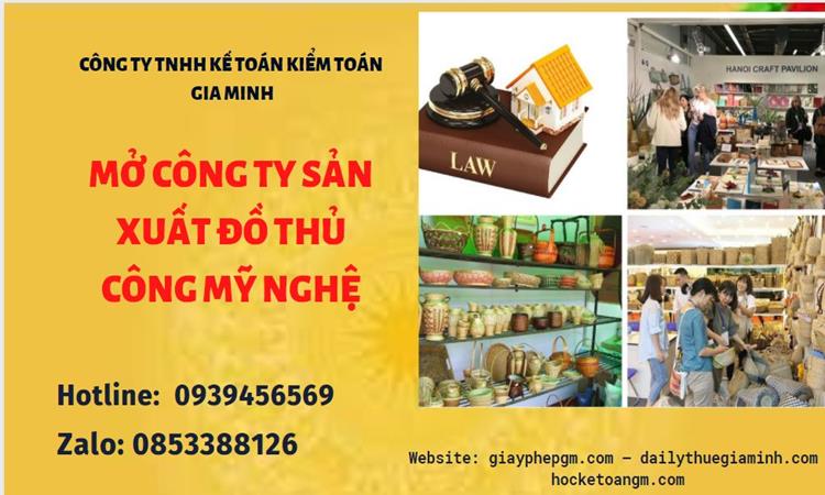 Mở công ty xuất khẩu đồ thủ công mỹ nghệ tại Thành phố Phủ Lý